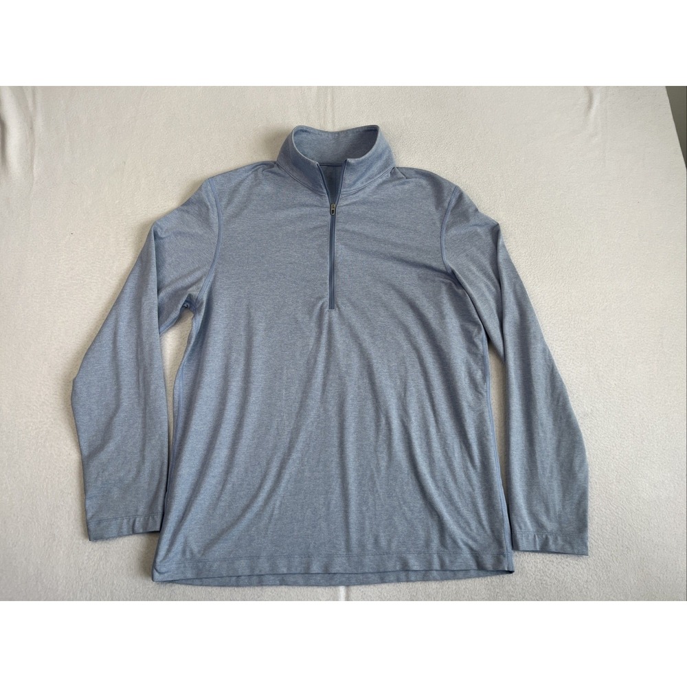 Lululemon Mens Soft Jersey 1/2 Zip Pullover Size Medium Lightweight Stretch Blue